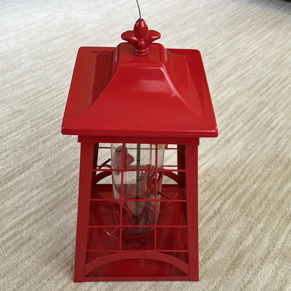 Hiatt Manufacturing Large Lighthouse Lantern Bird Feeder (50125) Red - Picture 5 of 16